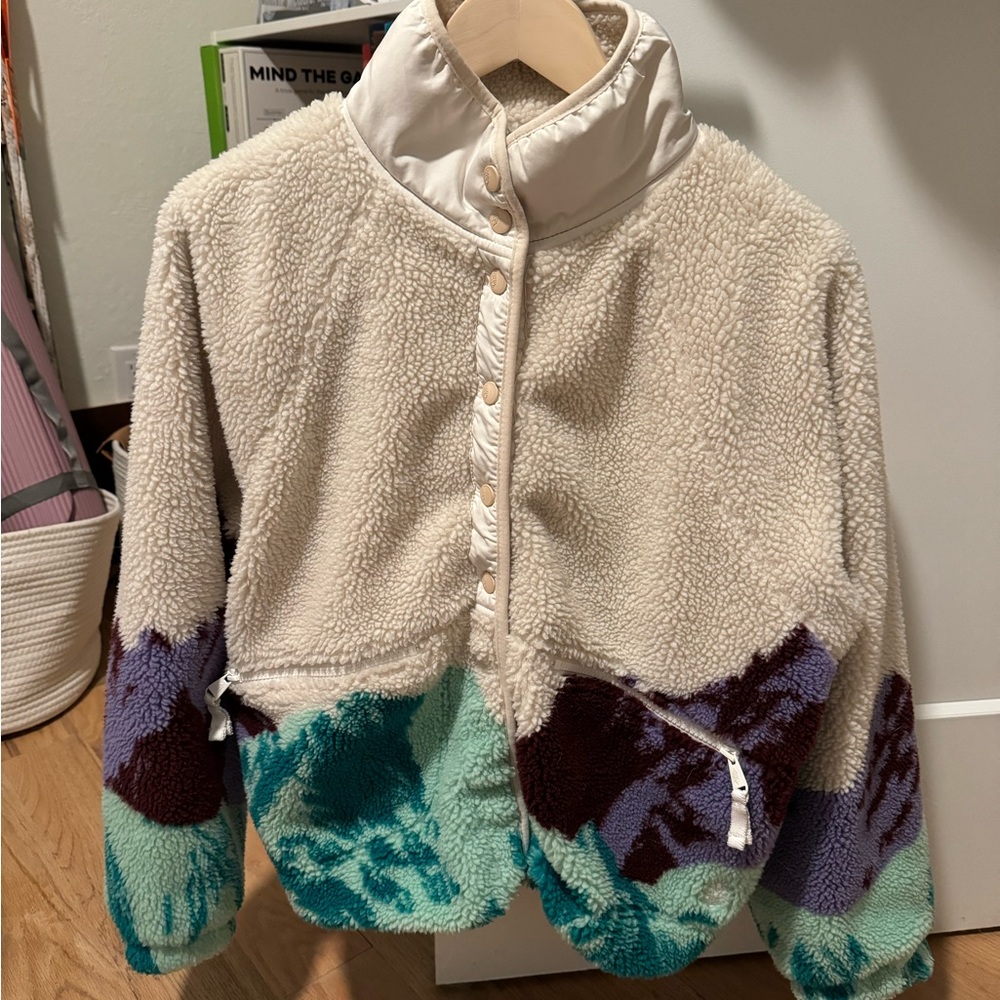 Free People Multicolor Bomber Jacket
